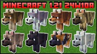 Minecraft 1.21 - Snapshot 24w10a - 8 New Wolf Variants!