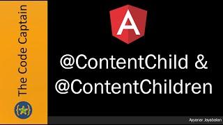 @ContentChild and @ContentChildren in angular