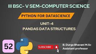 Pandas Data Structures in Python