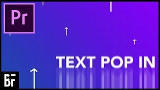 Text Bounce Up - Easy Premiere Animation