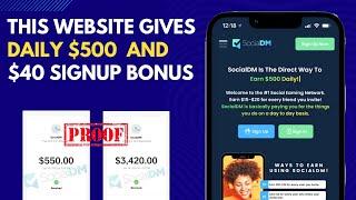 SocialDM Review Hindi 2022 | SocialDM Payment Proof | SocialDM Real or Fake | Socialdm.co scam