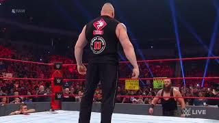 Brock Lesnar confronts multiple Raw Superstars