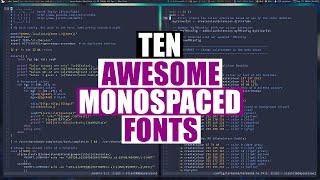 Ten Attractive Fonts For Your Terminal Or Text Editor