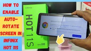 How to Enable Auto-rotate screen in INFINIX HOT 11S| How to Disable Auto Rotation in Infinix Hot 11S