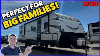 The BEST Affordable Travel Trailer for Big Families! 2025 Keystone Bullet Classic 2840QB RV Review