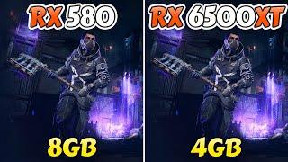 RX 580 vs RX 6500 XT - 10 Games Benchmarks in 2022