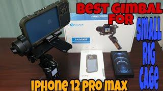 FEIYUTECH AK2000C and SMALL RIG PRO MOBILE CAGE IPHONE 12 PRO MAX