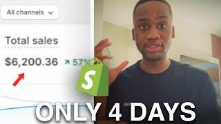 $6,000 tiktok dropshipping in 4 days from scratch (showing you my entire ad strategy)