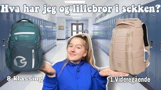 Hva har jeg og lillebror i sekken?