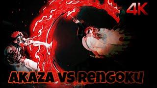 rengoku vs akaza full fight Japanese. demon slayer