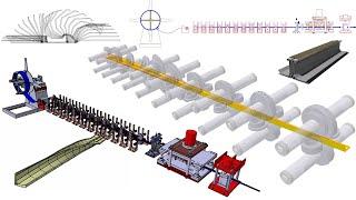 【ROLL FORMING PROCESS】: Roll Forming Machine Tutorial ( LOTOS 2021)