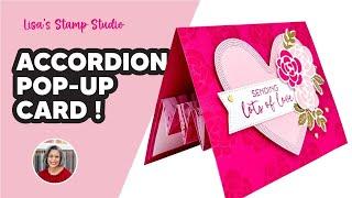 Make an Easy Fancy Fold Accordion or Pop Up Card for Weddings & Holidays