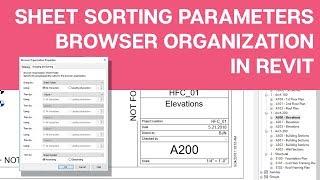 Revit Sheet Organization and Custom Project Parameters