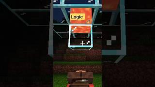 Minecraft logic  #shorts #mahex #minecraft