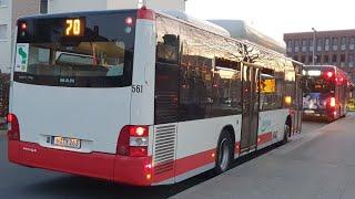 Buslinie 71 [MAN Wagen 561] von Clarsbacher Straße bis Gustav-Adolf-Straße_4K