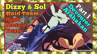 EPIC SEVEN Dizzy Raid Lab & Sol Badguy (Devourer Arahakan) Gameplay Epic 7 Azmakalis [High Morale]