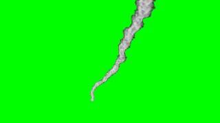 Smoke Trails From Different Angles Animation (green screen)