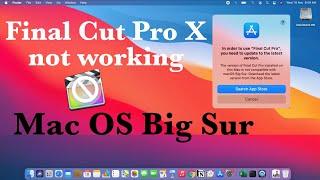 How to Open Final Cut Pro X on Mac OS Big Sur in hindi | Final cut pro not working on Mac OS Big Sur