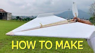 How To Make Flying Rubber Band Plane From Origami Papercraft Model Airplane Easy
