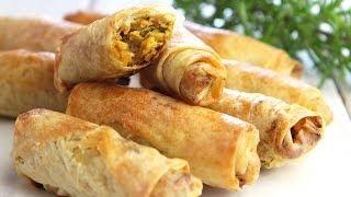 Recette des cigares au poulet / chicken Rolls recipe / لفائف الدجاج