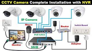 CCTV Camera Connection with NVR for Home @ElectricalTechnician
