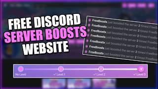 FREE Discord Server Boosting Website: Get FREE BOOSTS & Perks (2025)