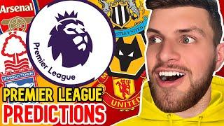 MY NEW PREMIER LEAGUE TABLE PREDICTIONS