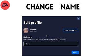 How to Change name in EA App on mac