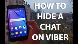 How to hide a chat on Viber? (accessing hidden chats and unhiding chats too)