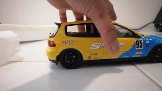 otto mobile 1/18 spoon racing eg6 unboxing （112/400）only limited 400 pcs worldwide
