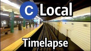 ⁴ᴷ⁶⁰ NYC Subway Timelapse - The C Local to Euclid Avenue