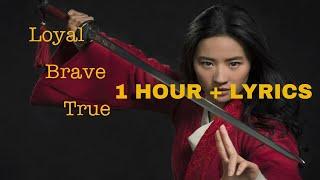 Christina Aguilera - Loyal Brave True (1 Hour Loop) | Mulan Soundtrack [Lyrics]