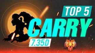 The TOP 7.35D Carry Heroes  - Dota 7.35D Carry Tier List!