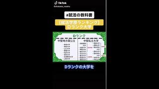 【有名企業に行きたいなら努力しろ！】就活学歴ランキング（Dランク）#Shorts