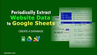 Periodically Extract Website Data to Google Sheets