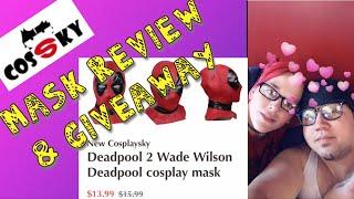 Cossky Deadpool Mask Review & Giveaway - Steph And Mannie