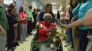 Happy birthday, Geneva! Toledo Public Schools celebrates foster grandparent's 105th birthday