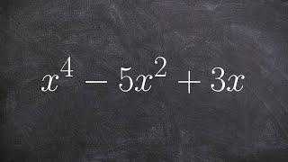 How do you find the degree of a polynomial