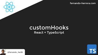 React + TypeScripts: customHooks