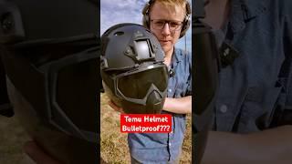 Testing TEMU Ballistic Helmet (Bulletproof?) *Test* #civtac #pewpew #firearms