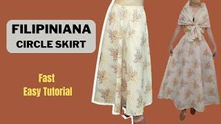 How To Make A Half Circle Skirt For A Stunning Filipiniana Dress!