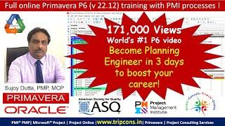 Primavera P6 Full Live Online Professional Expert Training, WhatsApp: +919891793226, Sujoy Dutta