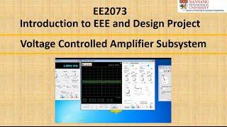 Week 6 Voltage Controlled Amplifier Subsystem