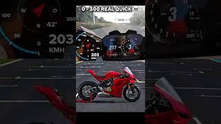 Ducati Panigale V4 Top Speed | Acceleration 0 to 300 