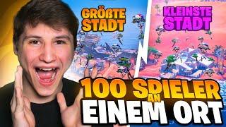 Jonzy hat 100 Spieler dazu gebracht im GRÖßTEN vs KLEINSTEN ORT zu landen!