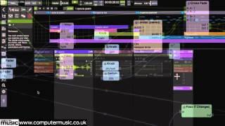 Sensomusic Usine Hollyhock 2 modular software in action