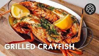 Crayfish on the Grill with Herby, Garlic Butter