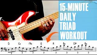 15-minute Daily Triad Workout for Bass