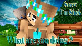 Steve I'm Stuck! You gotta help me! - Alex and Steve Life (Minecraft Animation)