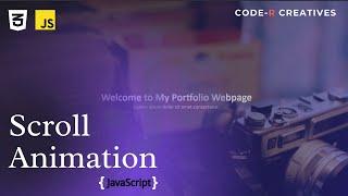 Animation on Scroll in HTML5, CSS3 and Vanilla JavaScript